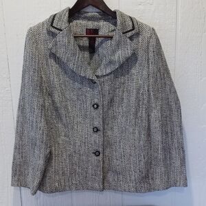 R&K jacket black and white 14w